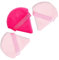 LAC Borla Maquillaje para cara 3 Piezas | Soplos de Polvo sueltos| Powder Puff, Esponjas Triangulares Para Maquillaje Facial
