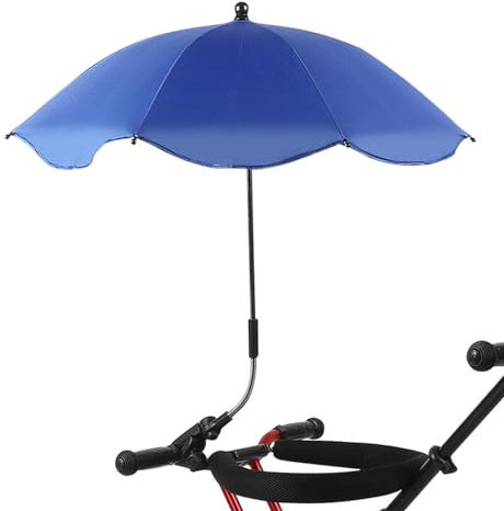 Sun Parasol for Pram - - Sunshade Umbrella for Stroller with Clamp,Pram Parasol,Clip Umbrella for Stroller,Baby Stroller Umbrella Parasol,UV Protection for Stroller,Pushchair