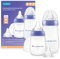 Lansinoh Baby Bottle Starter Set with Anti Colic Teat - 2 Feeding Bottles (160 ml & 240 ml) + 3 Naturalwave Silicone teats (Slow, Medium & Fast Flow) BPA & BPS-Free Reduces Nipple Confusion
