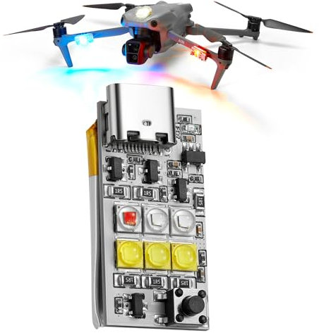Drone Strobe Platinum, luce anti-collisione da 1000 lumen, conforme alla FAA, diversi colori (bianco, rosso, verde e blu), adatto per DJI Mini, Mavic, Air, Avata, Inspire