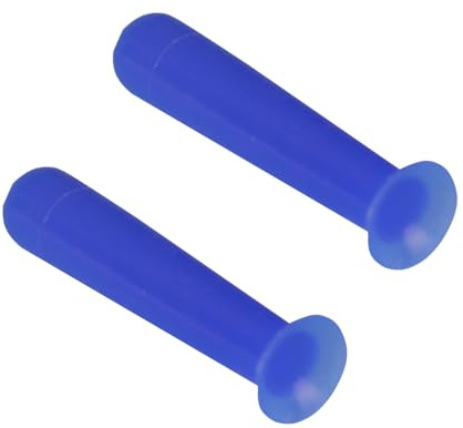 Fansoftiks Lot de 2 petites ventouses en silicone bleu pour lentilles de contact RGP - Accessoires pratiques sûrs et faciles à utiliser - Format voyage