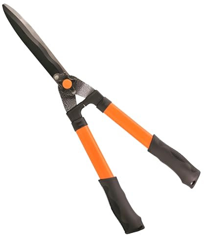 22 Garden Hedge Shears | 8’’ Steel Blade Shears for Gardening | Hedge Clippers with Comfort Rubber Grip Handle | Rust Resistant Garden Shears for Cutting & Trimming