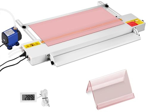 Acrylic PVC Plastic Bender 60cm/24inch, 800W Acrylic Heat Bending Machine with Adjustable 0-90°Angle, 0-30cm Width, 0-100℃ Temperature, for 1-6mm PVC/PC/ABS/PP etc.