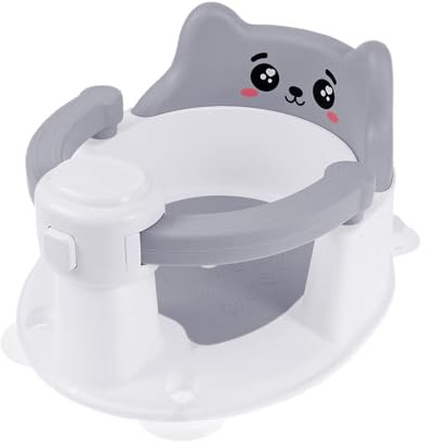 Siège de bain antidérapant pour bébé - Avec ventouses à partir de 6 mois - Indispensable pour les bébés de 6 à 24 mois - Pour les familles soucieuses de leur sécurité - Pour la douche, les voyages