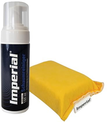 Imperial Limpiador de espuma para tenis de mesa, 160 ml, libre de COV, limpieza y cuidado de suelos de ping pong, con esponja de microfibra