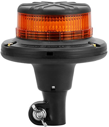 D-TECH 12/24V LED Warnlicht Stroboskoplicht Blinklichter Frontblitzer Rundumleuchte Amber Notlicht-Leuchtfeuer für LKWs Traktoren Gabelstapler