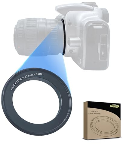 67mm Macro Lens Reverse Ring Compatible with EF-ES Mount 10D,20D,30D,40D,50D,60D,7D,Rebel XT,XTi,XSi,T1,T1i,T2i,T3,T3i,T4,T4i,with 67mm Filter Thread Lens.Macro Shoot(67mm-EOS)