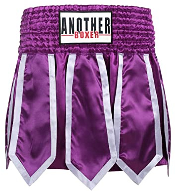 MMA Muay Thai Shorts Cage Fighting Grappling Training Clothing Martial Arts Kickboxing Clothing for Adults and Children,Purple,XL
