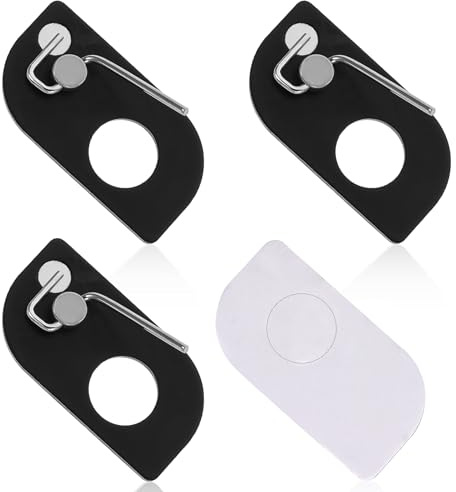 Styquenzer Soporte de flechas para arco recurvo, soporte magnético para flechas de arco recurvo, soporte adhesivo para caza, tiro y objetivo para mano derecha, 4 unidades