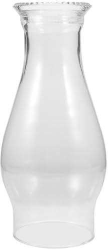 Cabilock Lámpara De Aceite Vintage Con Pantalla De Vidrio Transparente Repuesto Para Queroseno Diámetro Decoración Retro Para Hogar