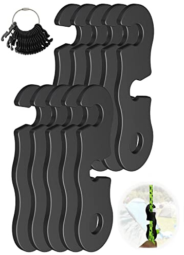 NACETURE Aluminum Guyline Tensioners, 10 Pack Rope Adjusters