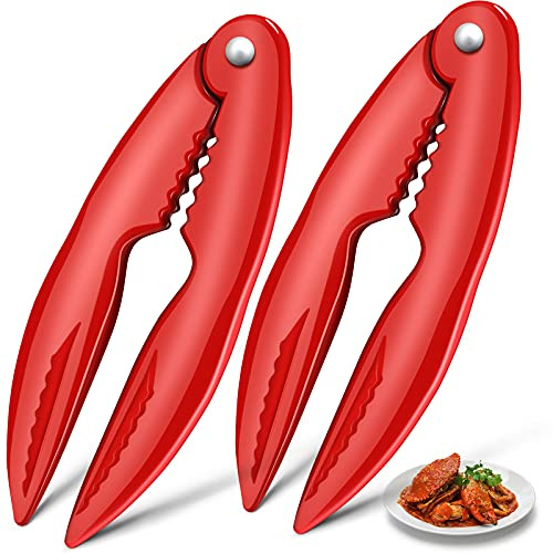 Patelai 2 Pcs Lobster Crackers Crayfish Claw Sheller Tool Seafood Red Crab Shellfish Tool Commercial 5.3 x 2 Inch