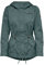 ONLY Damen Übergangs-Jacke ONLLorca Canvas Parka mit Kapuze 15216452, Balsam Green ,S