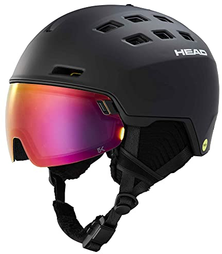 HEAD Skihelm Radar 5K MIPS Black M/L (56-59 cm) Alpinski Helm mit Visier 2023