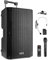 Vonyx VSA500-BP Partybox Bluetooth Lautsprecher Groß, 800 Watt, Akku 8 Std. Headset mit Ansteckmikrofon und UHF Mikrofon, Mobile PA Anlage Komplettset, Soundbox Bluetooth groß, USB/SD/MP3 Schwarz