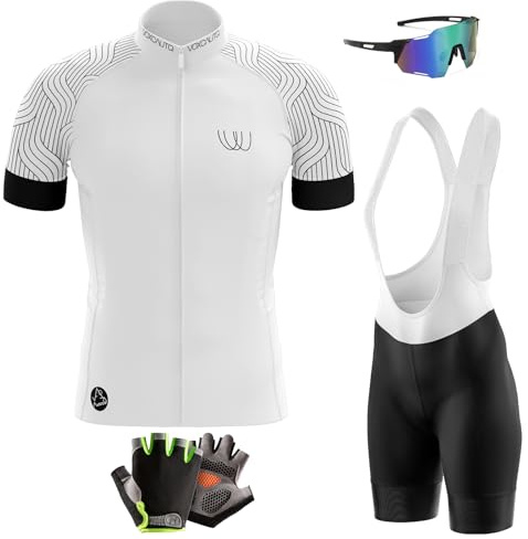 Maillot Ciclismo Hombre Manga Corta con Culotte de Tirantes