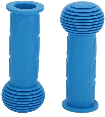 TUCKBOLD Child Bike Handlebar Grips Covers 110mm Long Soft | Children Bicycle End Grips Protector Blue 1 Pair