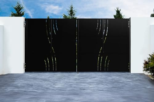 Casanoov Portail fer NALI VELETA 350x180cm noir mat