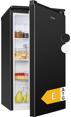 Bomann® Kühlschrank ohne Gefrierfach | 87L | energieeffizient, leise & kompakt | 0°C-8°C, stufenlos regelbar | 3 Ablagen & Gemüsefach | Türanschlag wechselbar | Standardkühlschrank | VS 7255 schwarz