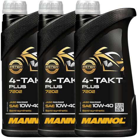 1L Mannol Motoröl Motorradöl 4-Takt Teilsynthetisch 10W-40