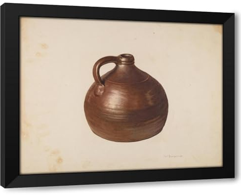 ArtDirect Stone Jug (c. 1939) Custom Framed Art Print Giclee Print or Canvas Options with Various Sizes and Customization by Carl Buergerniss