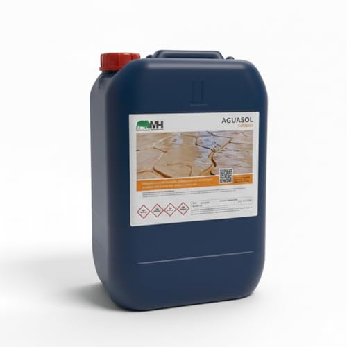 Sellador protector para el hormigón impreso | Aguasol sellado conserva y mantiene | Para exteriores e interiores | Hormigón impreso viejo y nuevo | Acabado satinado| Base agua | (10.0, Kilogramos)
