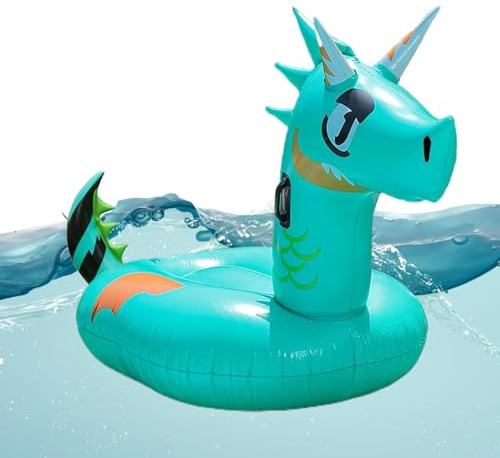 Flotteurs Gonflables Piscine,Dragon Flottant Radeau Aquatique | Bouées Piscine Tubes Animaux Lac Anneaux Nage,pour Adultes Femmes Hommes Filles Garçons Extérieur Lac Rivière Plage Jardin Cour Été