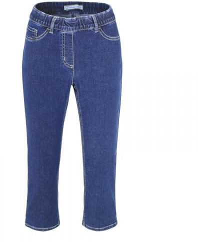 Stehmann, Sissi2-530W elastische Capri-Jeans Größe 38, Farbe darkblue