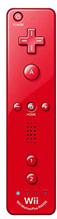 Nintendo Wii Remote Plus - Red (Renewed) - Motion Controller for Nintendo Wii