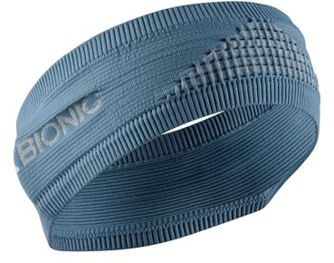 X-Bionic Headband 4.0 - Fascia per Capelli Sport - Sweatband - Fascia per Sudore - Unisex - Adulto, Blu, 1