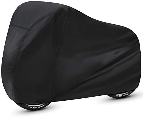 WooZuu Bike Covers for Outside Storage, Waterproof Bike Covers, 190T Nylon Bike Cover Anti Dust Rain UV Protection Bicycle Storage Cover for Mountain Bike, Road Bike (Black)