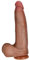 34 cm Realistischer Dildo mit starkem Saugnapf Riesen Flüssiges Silikon Dildo Sexspielzeug Doppellagiger Aufbau Penis Sex Toy für Anfänger Paare Frauen Männer Echten Venen und Prallen Hoden Anal Dildo