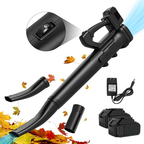 Soplador eléctrico de hojas, 6 velocidades, potencia de succión 708 m³/h, aspirador trituradora para hojas, hojas caídas, polvo, nieve