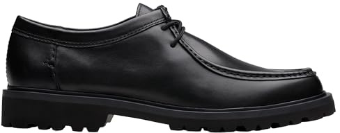 Clarks Berwick Seam, cuero negro, talla 40, Piel negra, 44 EU