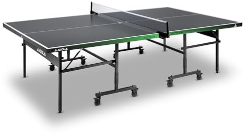 JOOLA Mesa de ping pong Nova 200A – Mesa de ping pong exterior resistente a la intemperie plegable con red y altura regulable
