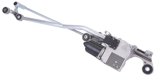 Bakermiche Car Front Windscreen Wiper Motor w/Linkage for Audi Q7 4L 2006-2015 Replaces 4L2955023D 4L2955023F 4L2955119A Windshield Wiper Motor Linkage Assembly RHD Windscreen Wiper Motor