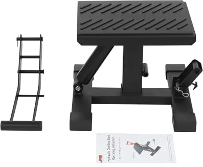 Motorcykel Dirt Bike Stand Lift Jack lyftbord (200 kg lastbar), pProfi motorcykel lyftplattform, motorcykelstativ, universell motorcykelhållare, motocrossstativ, 30 x 31 x 34,2 cm svart