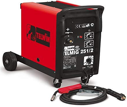 TELWIN 821070 Telwin Modelo Telmig 251/2 Turbo Soldadoras de Hilo MIG-MAG, 800mm x 450mm x 655 mm