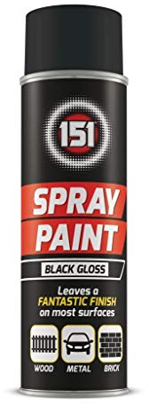 151 Spray Paint Black Gloss 250ml