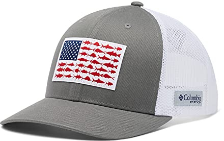 Columbia Unisex Mütze, PFG Fish Flag Mesh Snap Back