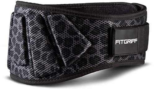 Fitgriff® Tyngdlyftningsbälte V1 – fitnessbälte för bodybuilding, styrketräning, styrketräning och crossfit träning – träningsbälte för män och kvinnor