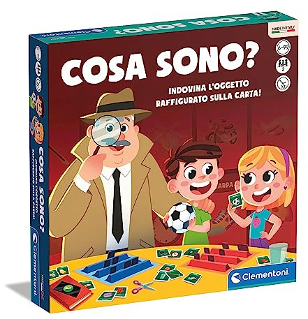 Clementoni - Lo Que Soy Adivina Objeto, Mesa Niños 6 Años, Juego de Compañía, Diversión Familiar, 2 Jugadores-Made in Italy, Color Italiano, 16791