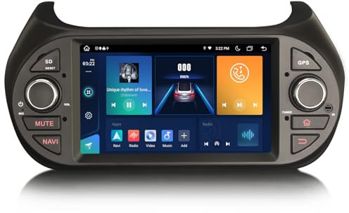 GONFEN Autoradio GPS a otto core Android 13 per Citroen Nemo Fiat Qubo Fiorino Peugeot Bipper DAB+ Navigation DSP WiFi OBD2 TPMS DVB-T2 Bluetooth 5.0 A2DP SWC CarPlay & Android Auto 4GB RAM + 64GB ROM