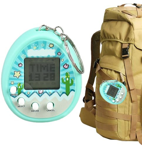 Xujuika Jouet Virtuel pour Animaux De Compagnie | Animal Virtuel avec Et Porte-clés | Machine Électronique Portative pour Animaux De Compagnie avec 9 Modes pour en-fants Adultes