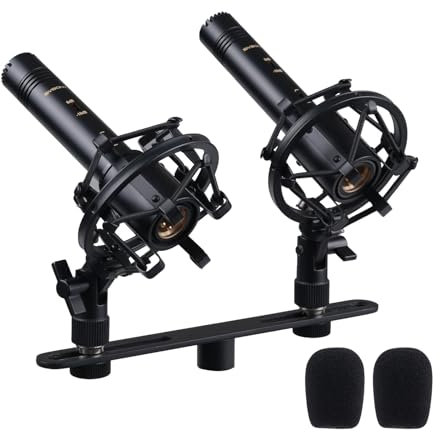 SVBONY SVMic M1 Studio Microphone, Instrument Recording microphone, XLR Mic Balanced Output, Cardioid Polar Pattern, Sensitivity/Low Frequency Rolloff, 22mm Metal Capsule; for Musical Performances