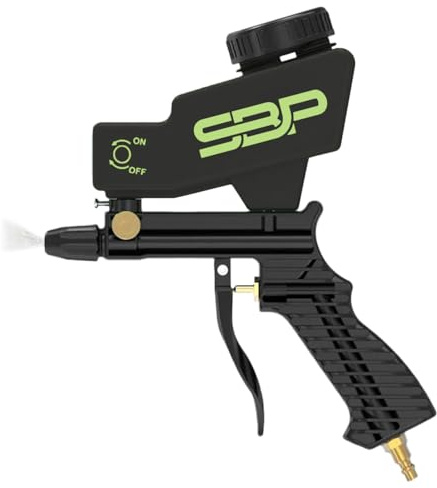 SandBlastPro Pistola de chorro de arena, pistola de chorro de arena, boquilla de cerámica, chorro de arena, chorro de arena de aire comprimido, chorro de arena, compresor de aire comprimido, chorro de