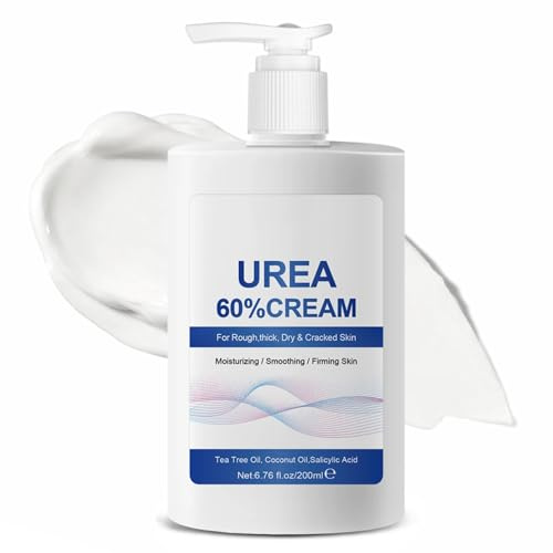 Återfuktande och anti-sprickbildning fotkräm, 60 % urea fotkräm, fotkräm stick mycket torra fötter, hälbalsam lindrar klåda för armbågar, knän, fötter och händer