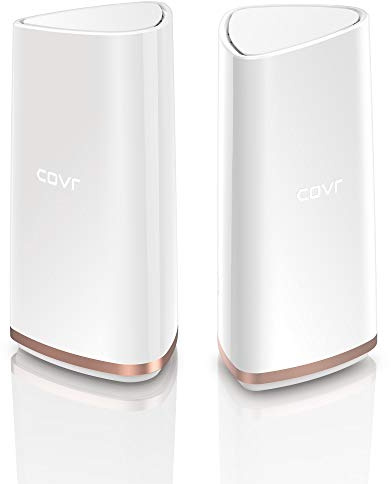 D-Link COVR-2202 Tri-Band AC2200 Whole Home Mesh Wi‑Fi-system med smart styrning, smart roaming, MU-MIMO och 5 GHz dedikerad backhaul – upp till 550 kvm täckning
