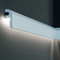 PROVISTON | Lichtleiste | Indirekte Beleuchtung | Deckenleiste | 34 x 79 x 2000 mm | Polyurethan | Weiß | Hochwertig | Stuckleiste | Modern | Robust | Langlebig | Stoßfest | 10 Meter