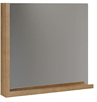 trendteam smart living - Synnax - Wandspiegel - Evoke Eiche - Garderobenspiegel mit 1 Ablage für Schlüssel und Dekoration - (BxHxT) 80 x 72 x 12 cm - Spiegel für den Flur